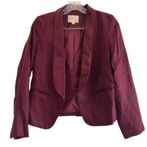 LOFT Maroon / Burgundy Blazer